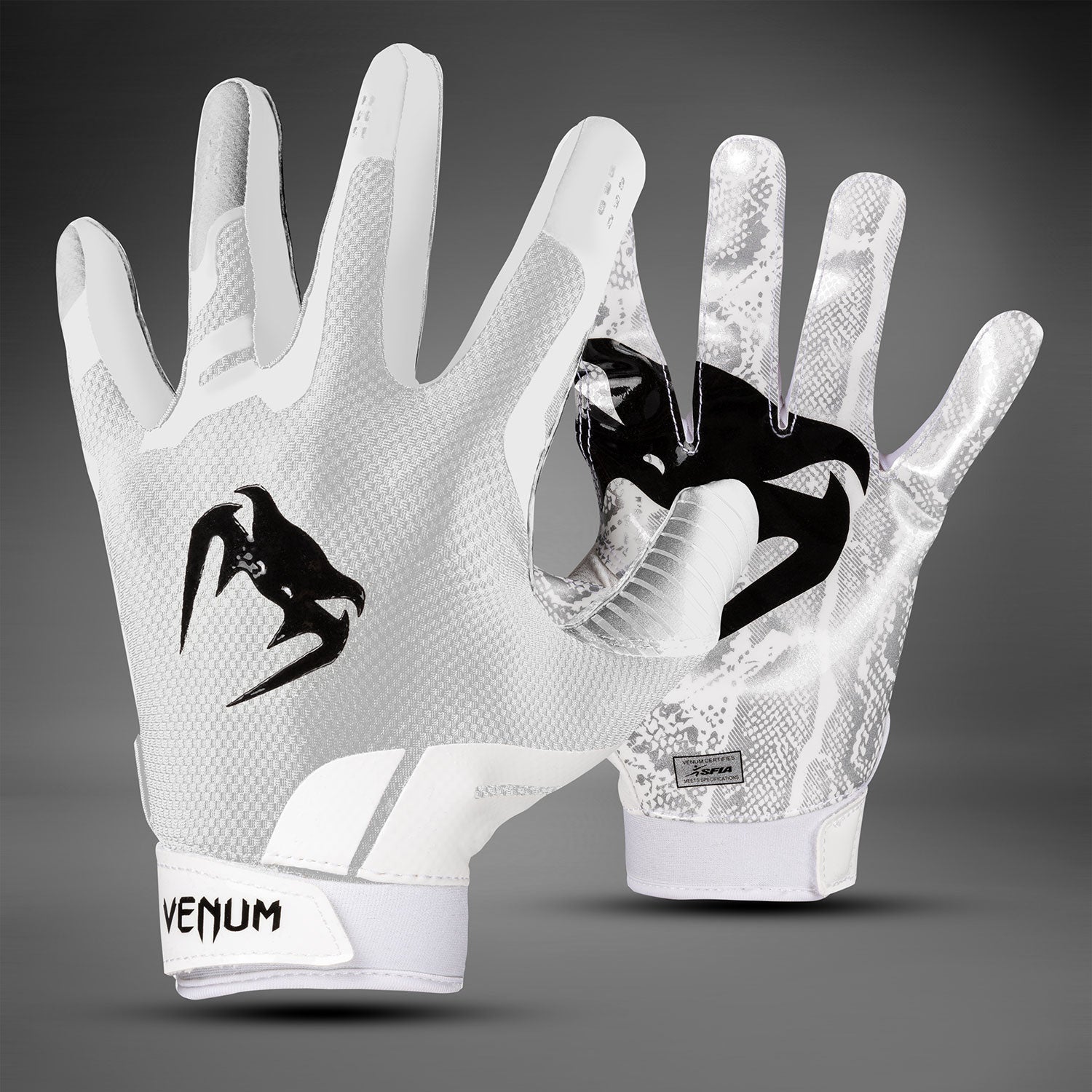 Gants de Football Venum Elite - Blanc/Noir