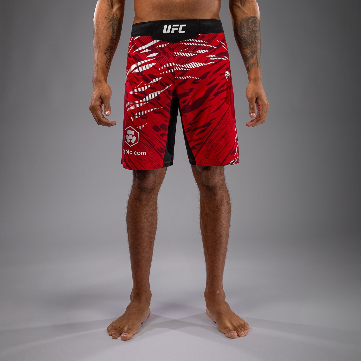 Shorts de Combat pour Hommes UFC Fusion by Venum Authentic Fight Night - Coupe Longue - Rouge