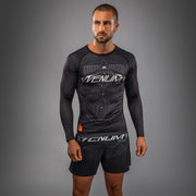Rashguard Manches Longues Venum Eclipse – Noir/Ivoire