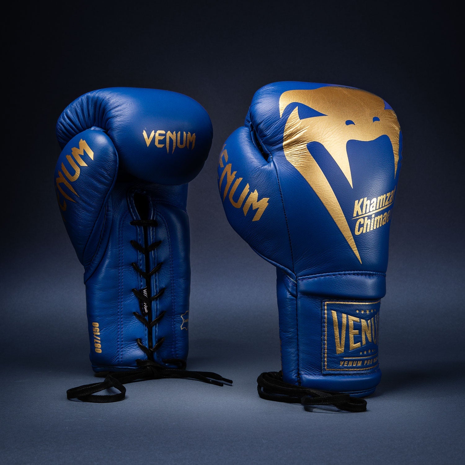 Gants de boxe Pro Venum Giant 2.0 Chimaev - Bleu/Or