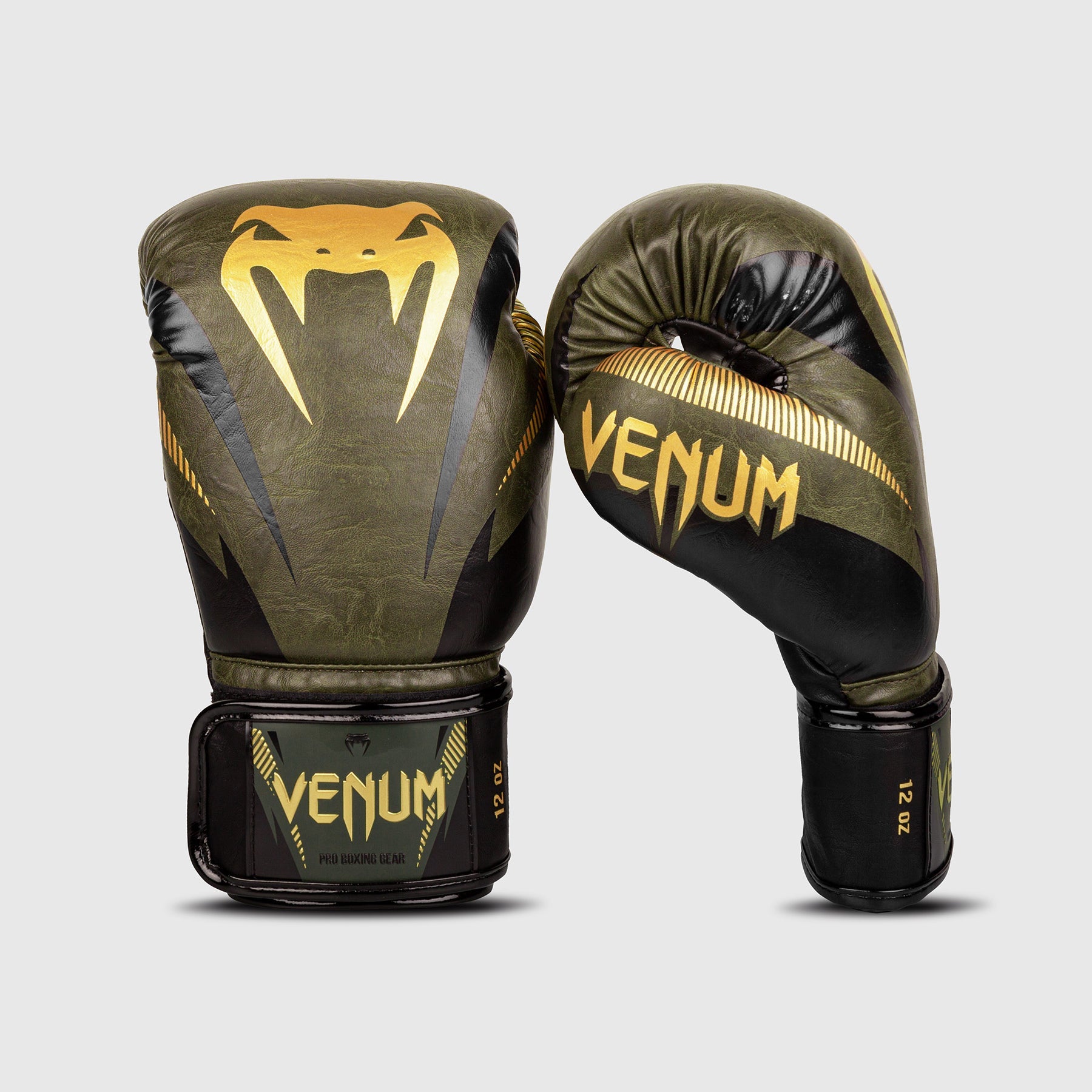 Gants de boxe Venum Impact – Kaki/Or