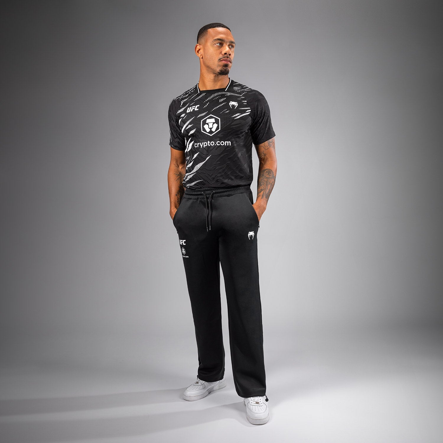 Pantalon Coupe Droite pour Hommes UFC Fusion by Venum Authentic Fight Night - Noir