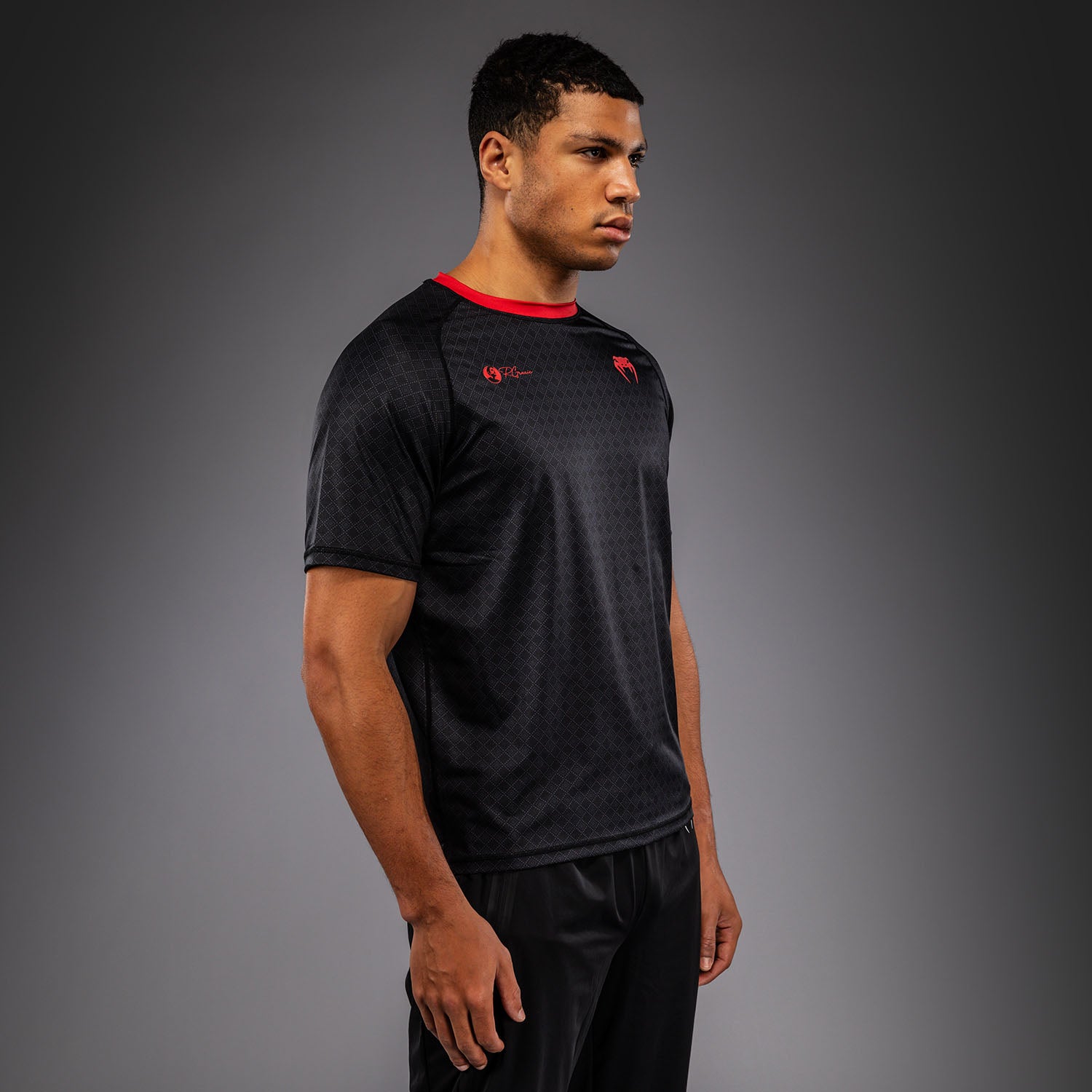 T-shirt Dry Tech Venum x Roger Gracie Signature - Noir/Rouge