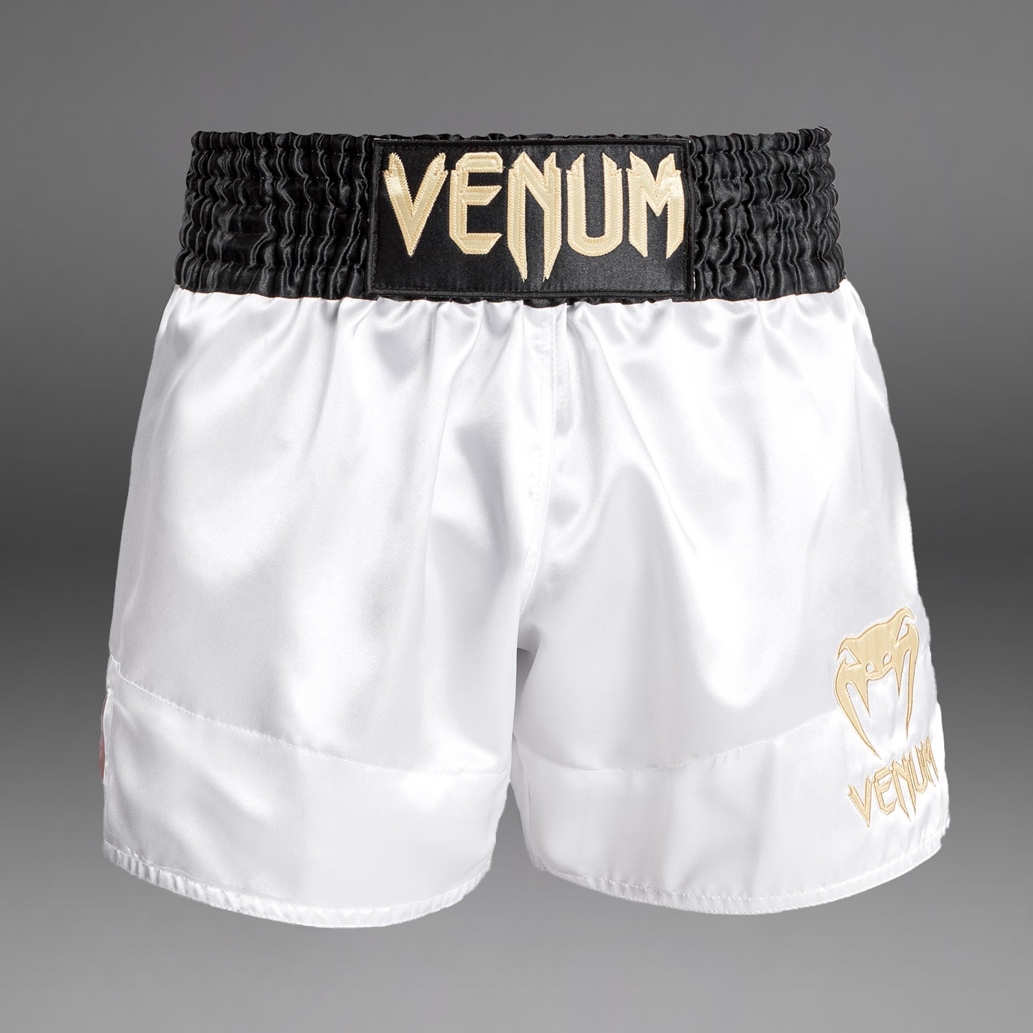 Venum Classic Short Muay Thai - Noir/Blanc/Or