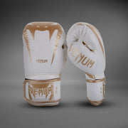 Gants de boxe Venum Giant 3.0 - Cuir Nappa - Blanc/Doré