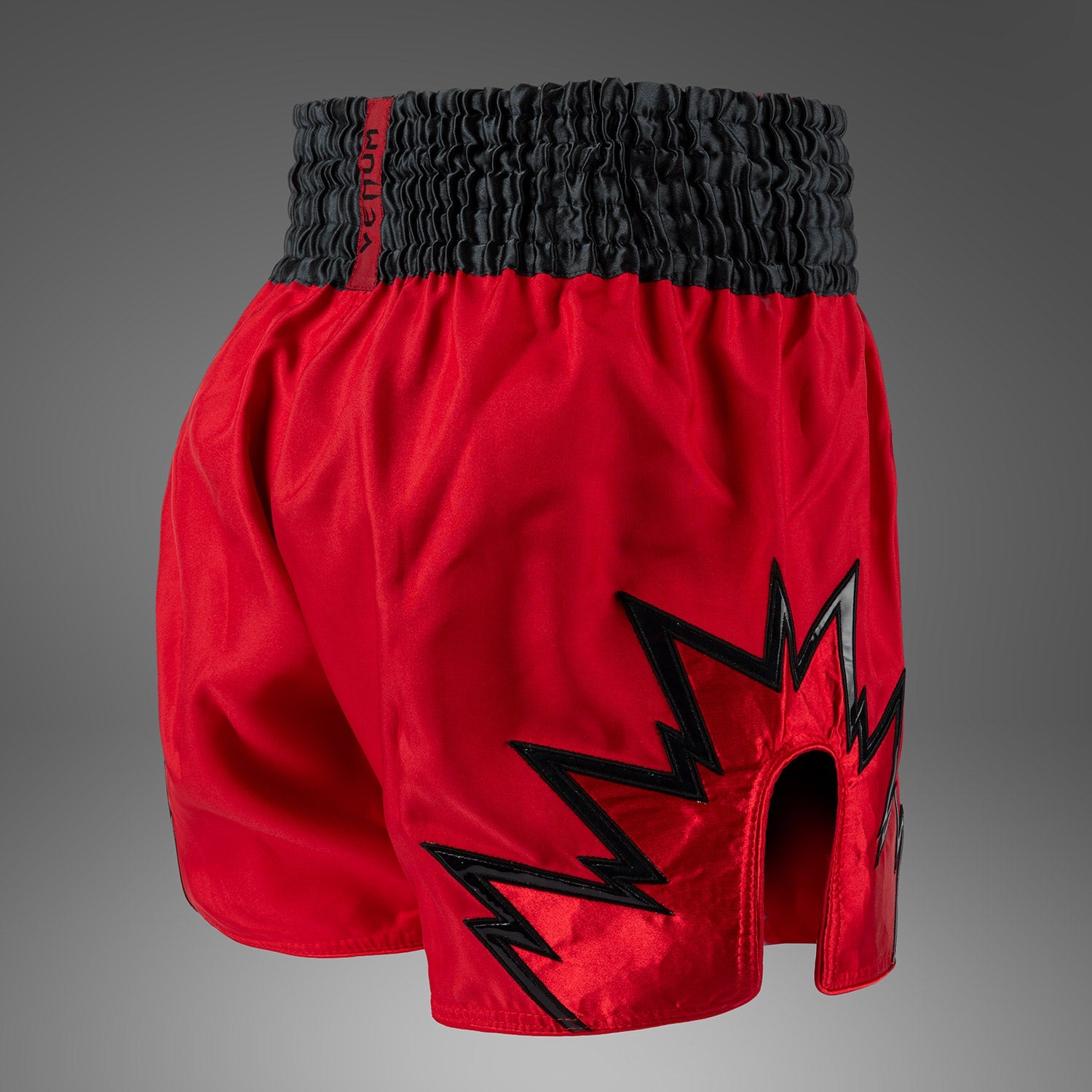 Short de Muay Thai Venum Inferno - Rouge/Gris Charbon/Noir