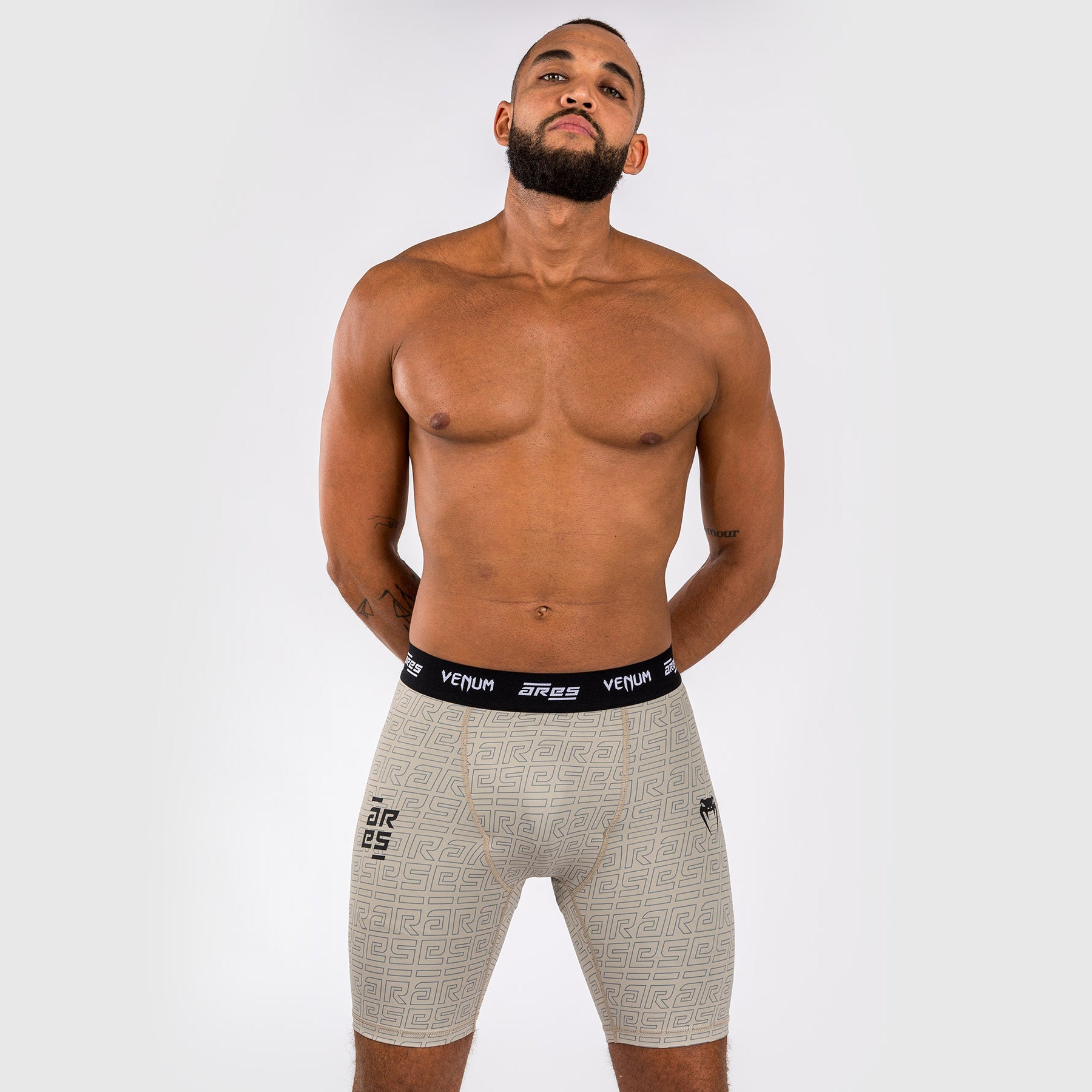 Short de Compression Vale Tudo Venum x Ares 2.0 - Sable