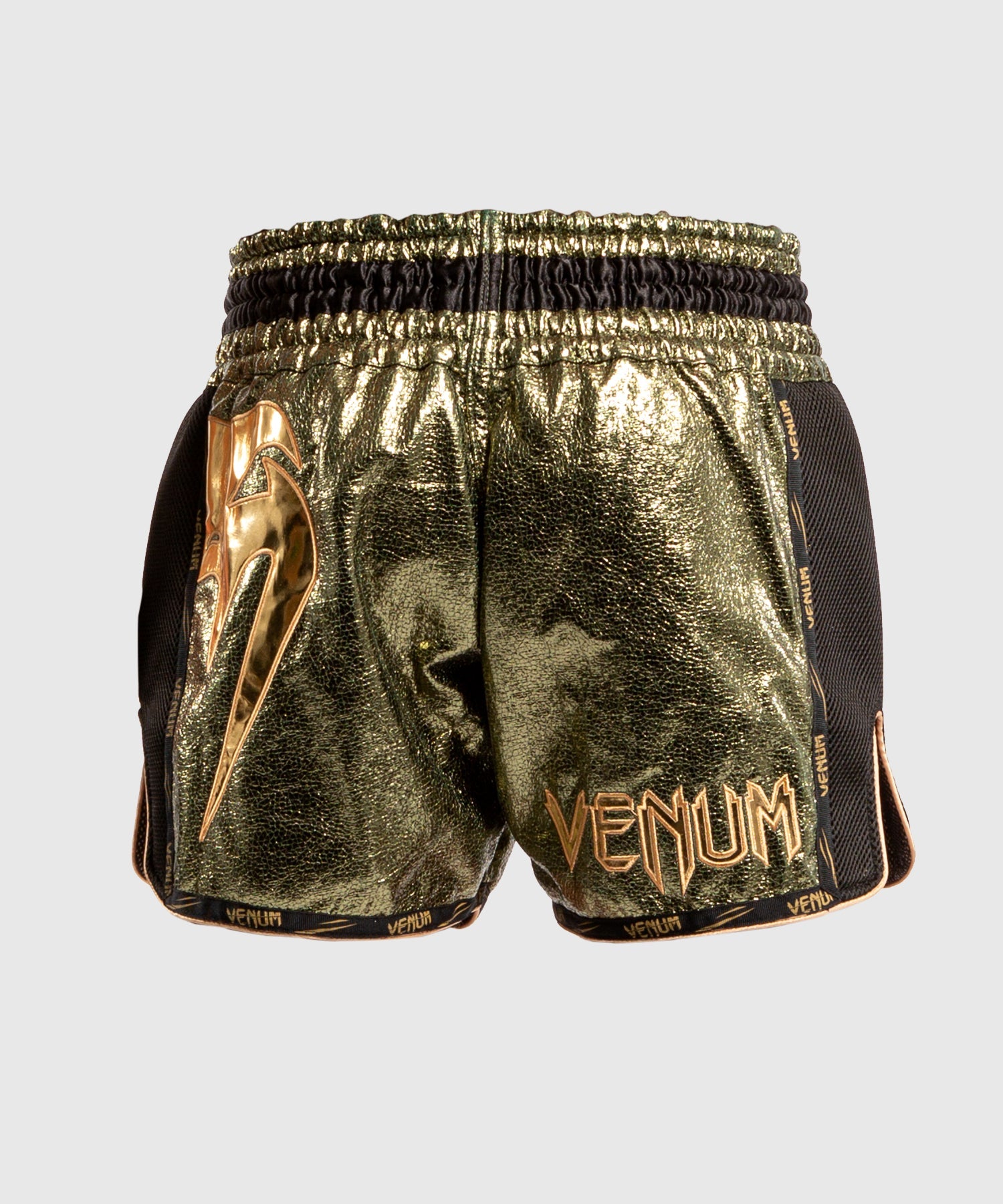 Short de Muay Thai Venum Giant Foil - Kaki/Doré