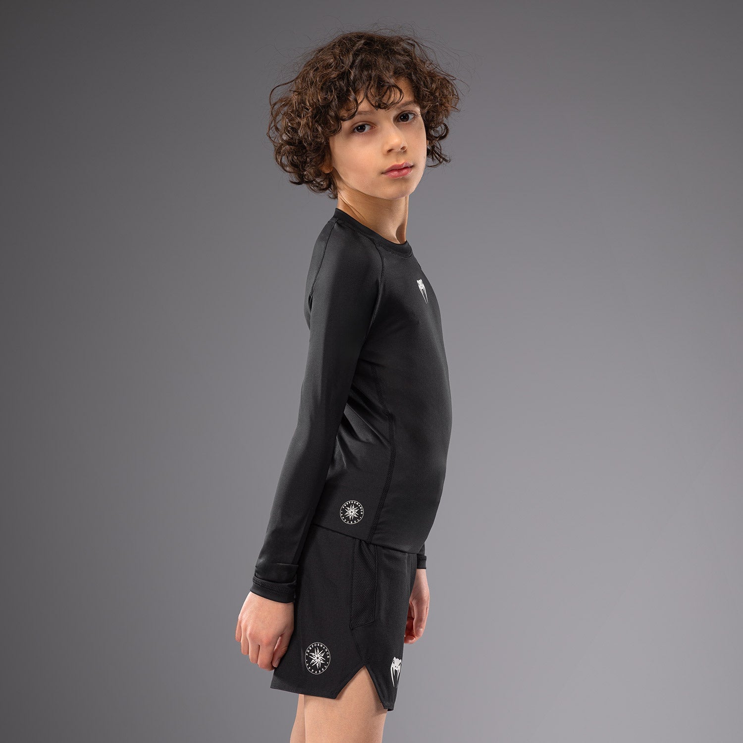 Rashguards Manches Longues pour Enfants Venum Contender - Noir