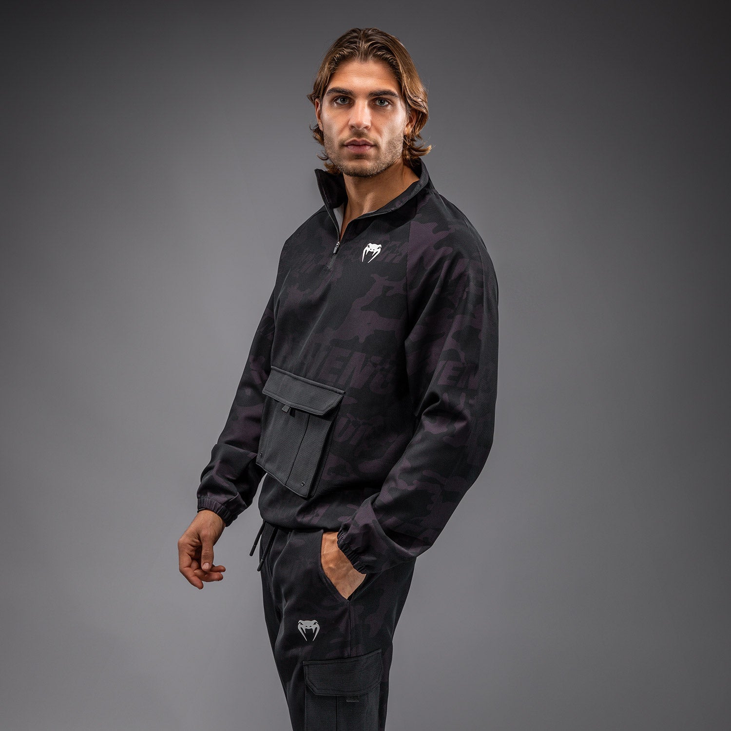 Veste de Survêtement Pour Hommes Venum Trooper - Noir/Violet