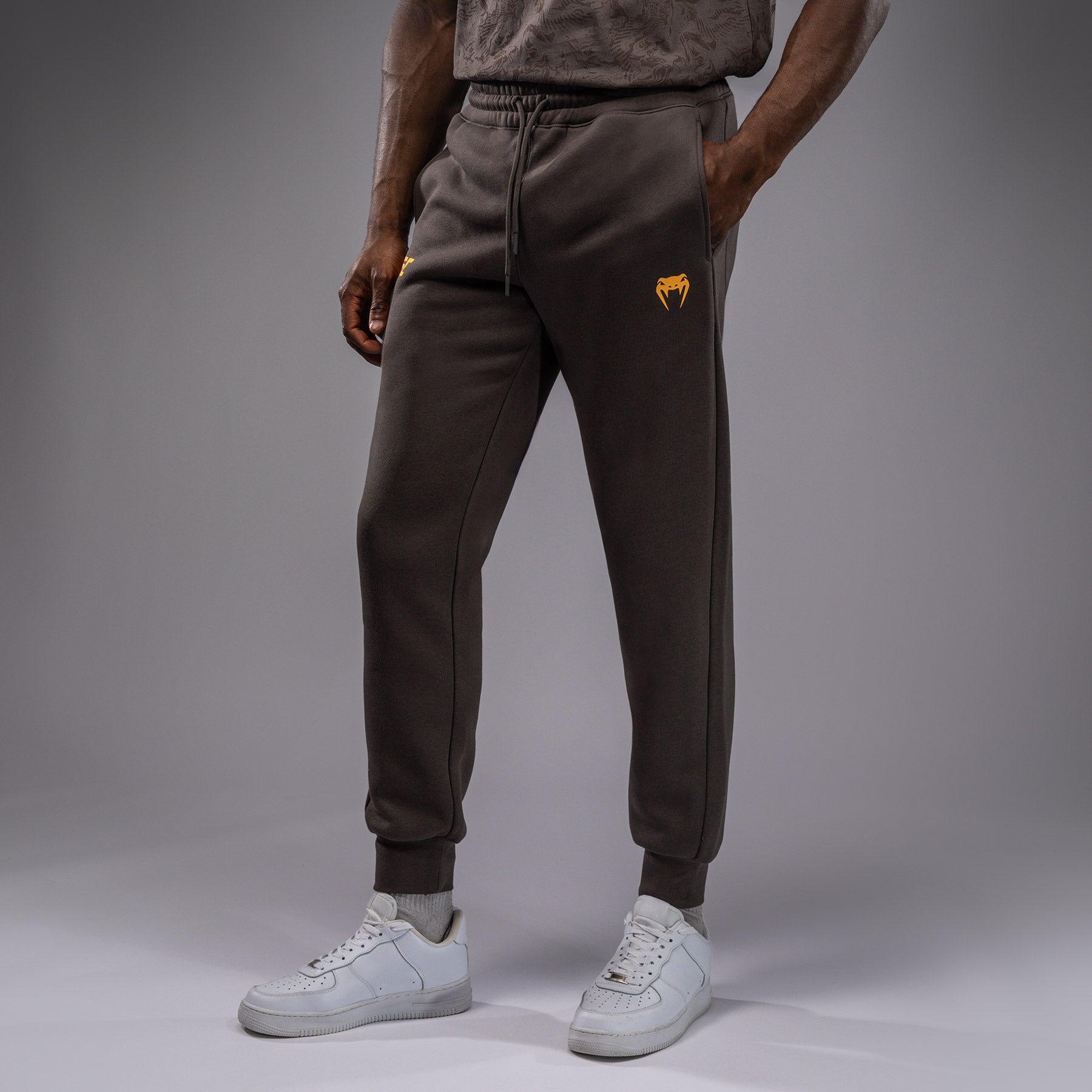 Pantalon en Coton pour Hommes UFC Fusion by Venum Fight Week - Marron Terrestre