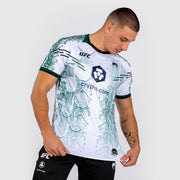 T-shirt Technique pour Hommes UFC Adrenaline by Venum Authentic Fight Night - Emerald Edition - Blanc/Vert