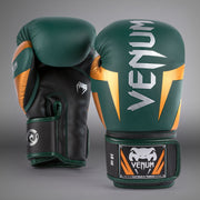 Gants de boxe Venum Elite - Vert/Bronze/Argent