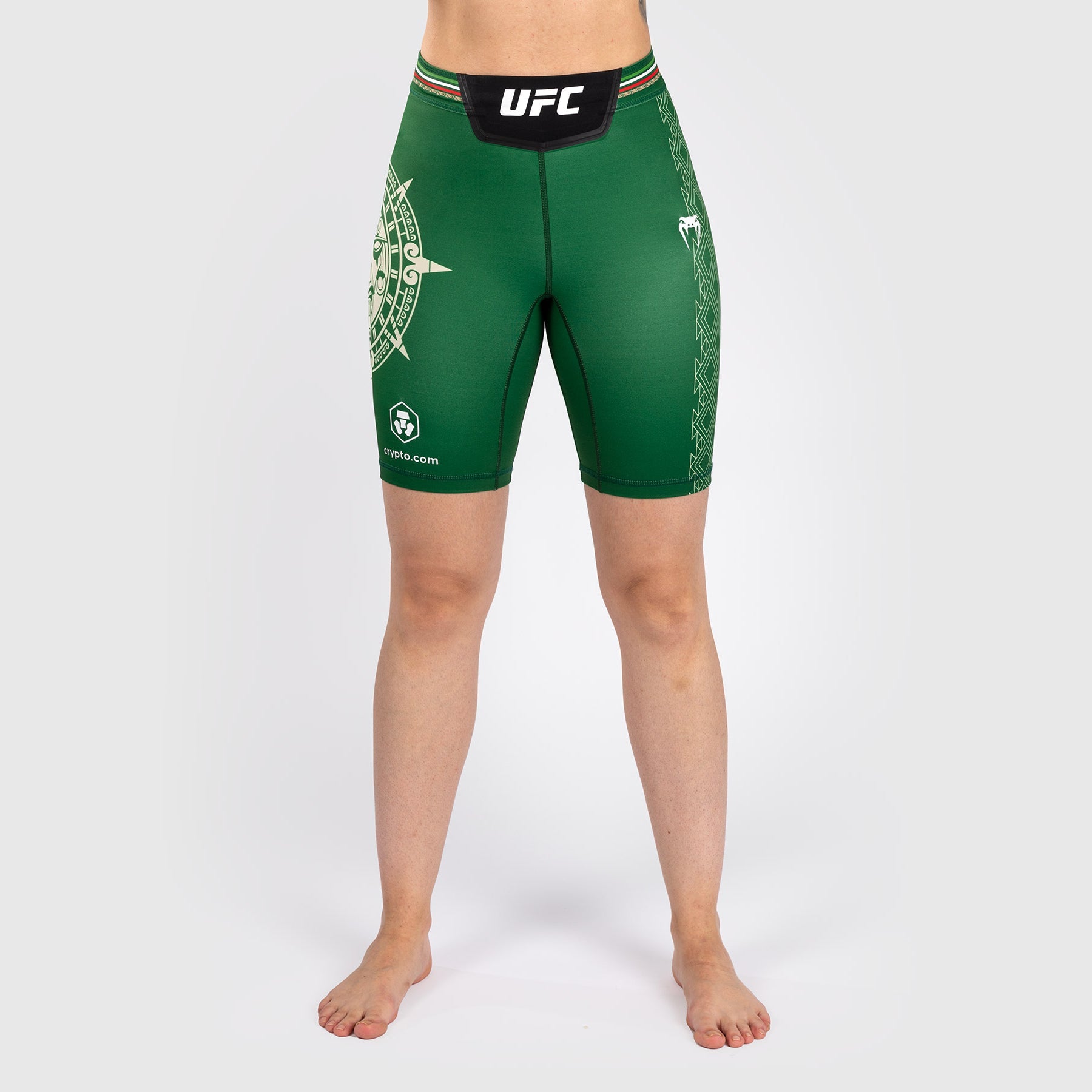 Noche UFC by Venum Authentic Fight Night Short de compression pour Femmes - Coupe Longue - Vert