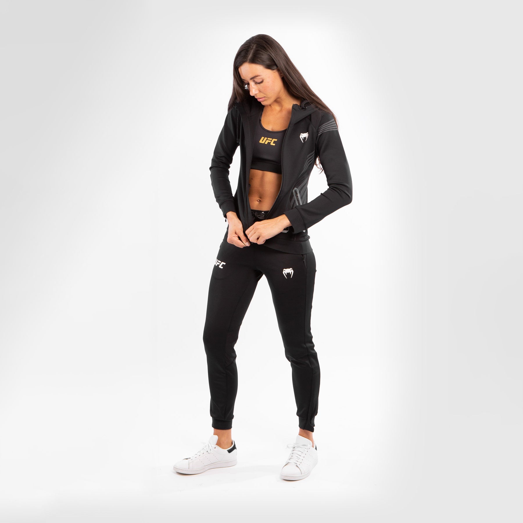 Sweatshirt à Capuche Femme UFC Venum Authentic Fight Night - Noir