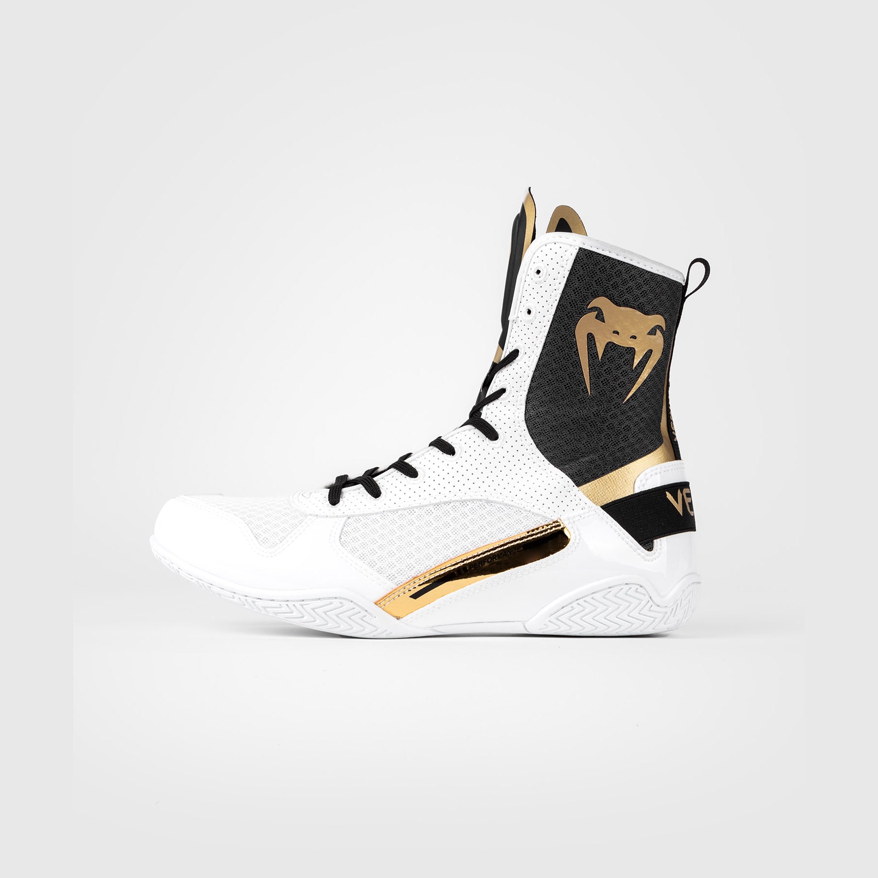 Chaussure de Boxe Venum Elite - Blanc/Noir/Or
