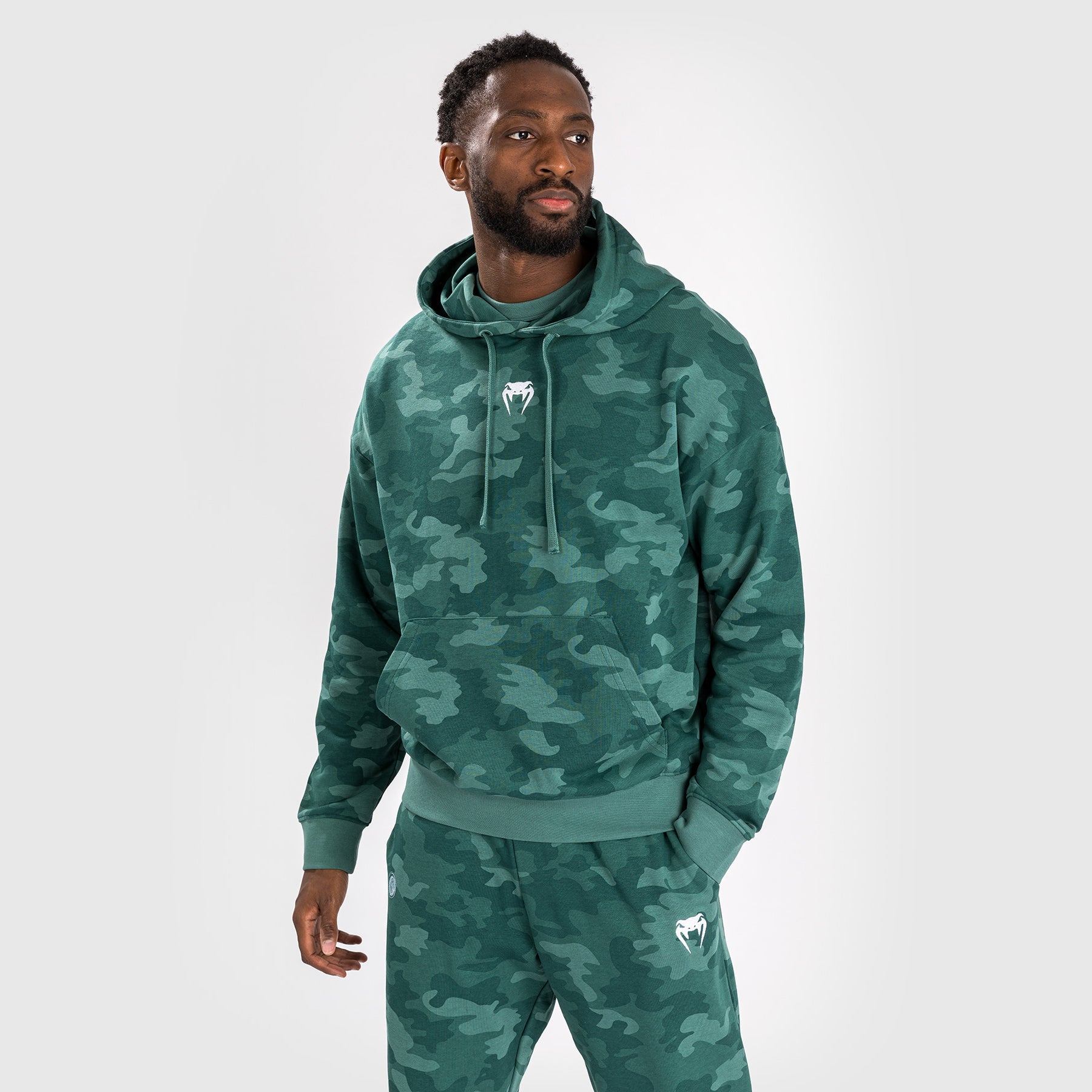 Sweat À Capuche pour Hommes Venum Vortex XL - Camouflage Turquoise