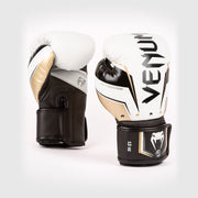 Gants de Boxe Venum Elite Evo - Blanc/Or