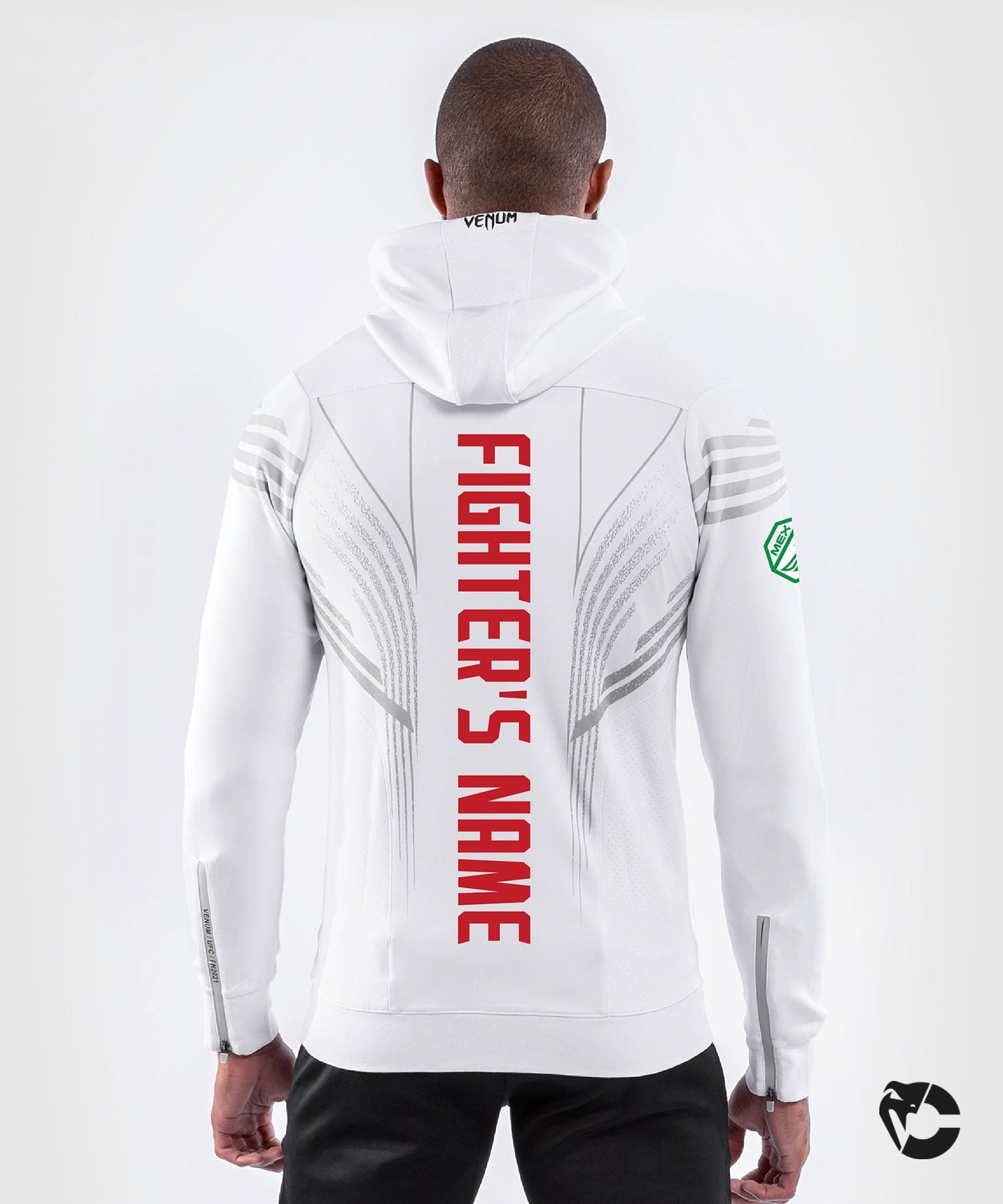 Sweatshirt à Capuche Homme Fighters UFC Venum Authentic Fight Night - Blanc