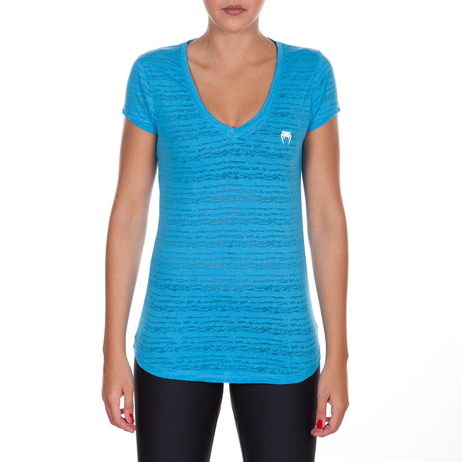 T-shirt Femme Col V Venum Essential - Bleu
