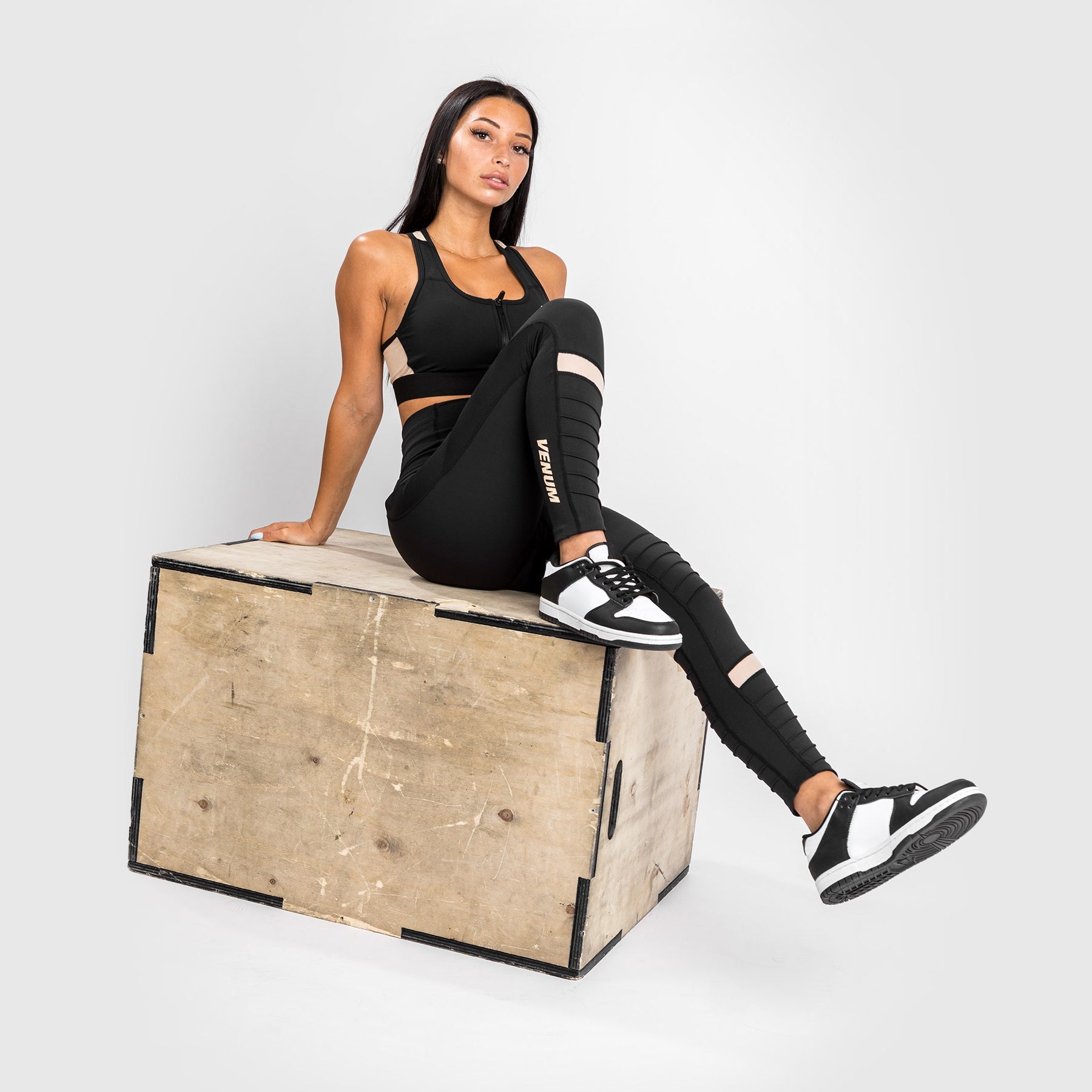 Legging Venum Moto 7/8 - Pour Femme - Noir/Sable