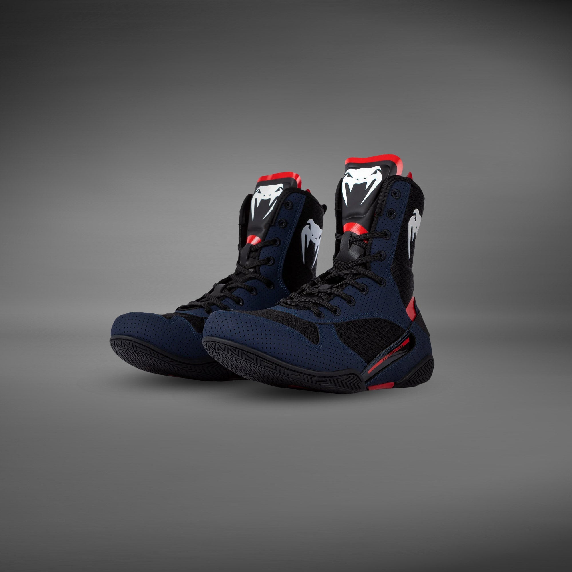 Chaussures de Boxe Venum Elite - Bleu Marine/Noir/Rouge
