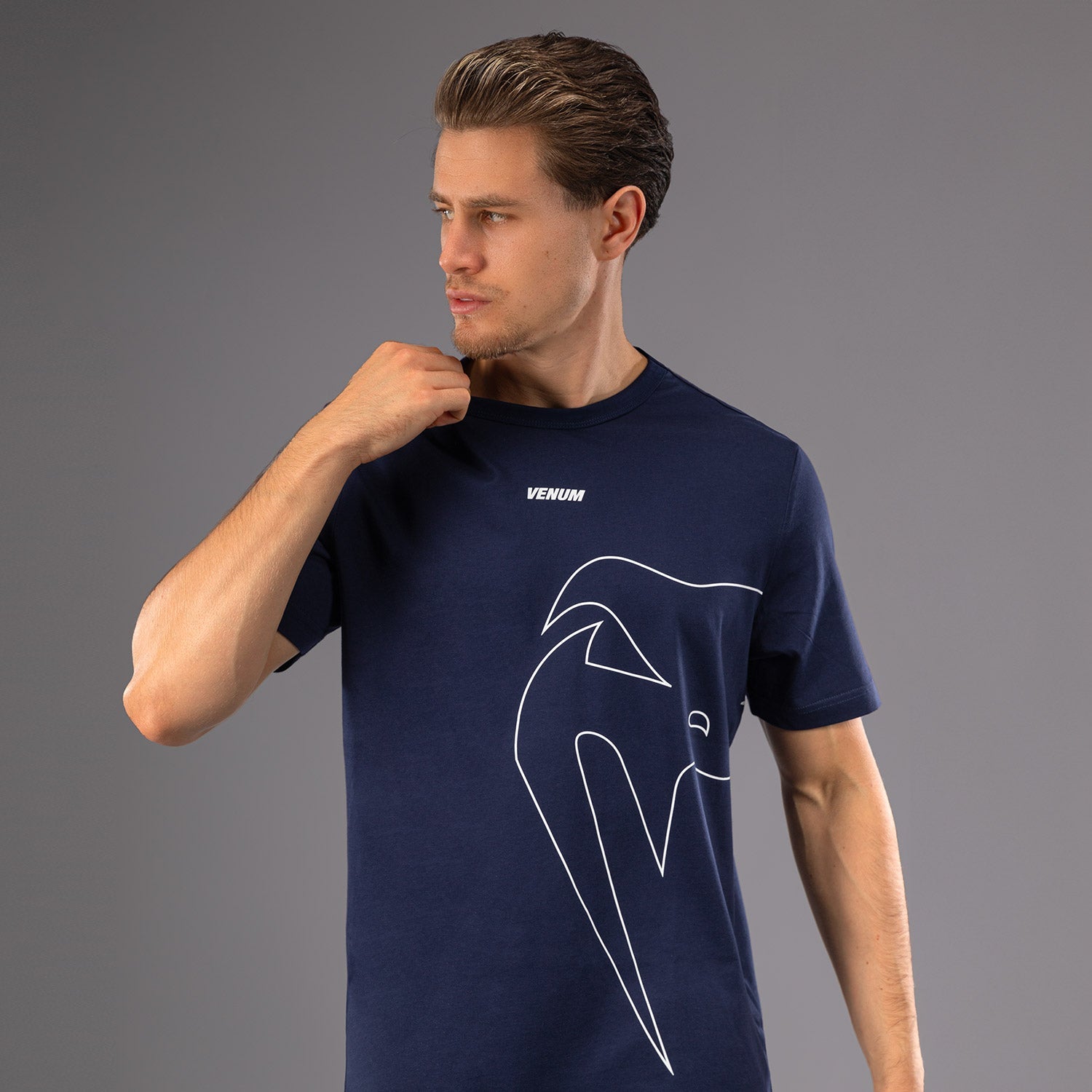 T-Shirt Venum Giant Connect pour Hommes - Bleu Marine